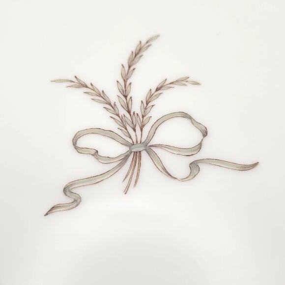 Minton 10" China Dinner Plate with Wheat and Bow S108 Pattern - Picture 2 of 10